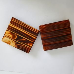 Wooden soap dishes